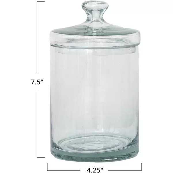 imageCreative CoOp Clear Classic Glass Jar with Lid 7 Cup4 Cup