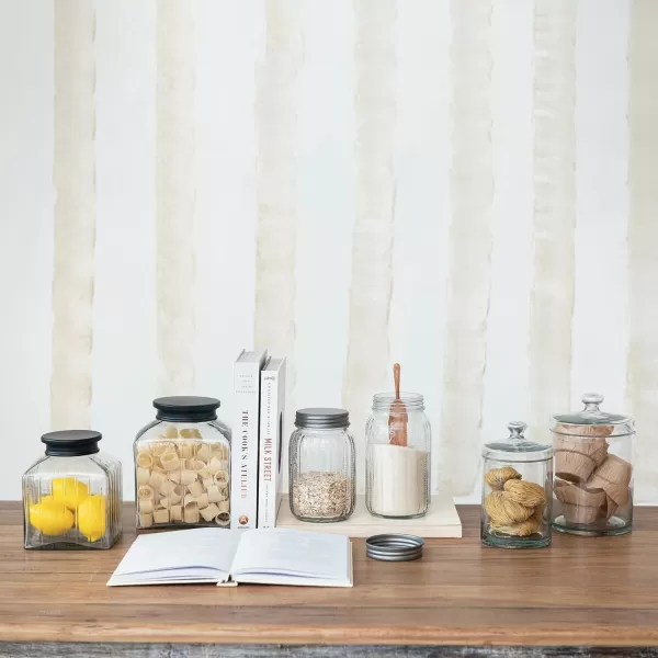 imageCreative CoOp Clear Classic Glass Jar with Lid 7 Cup4 Cup