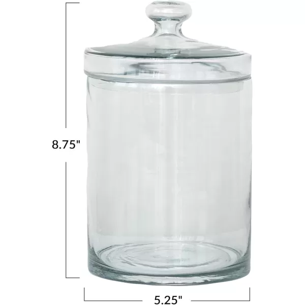 imageCreative CoOp Clear Classic Glass Jar with Lid 7 Cup7 Cup