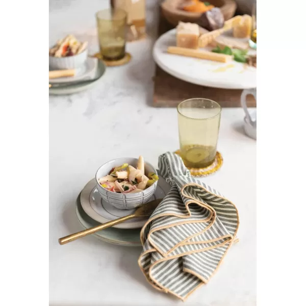 imageCreative CoOp Debossed Stoneware Bowl White 4 Styles Dinnerware Cream