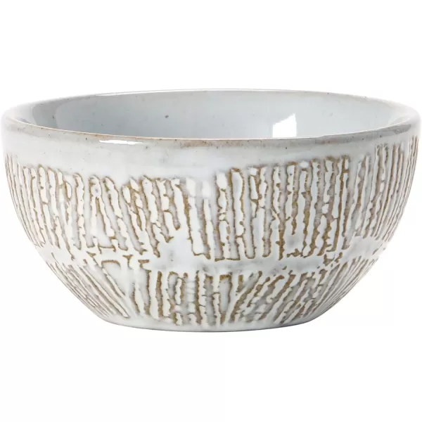 imageCreative CoOp Debossed Stoneware Bowl White 4 Styles Dinnerware Cream