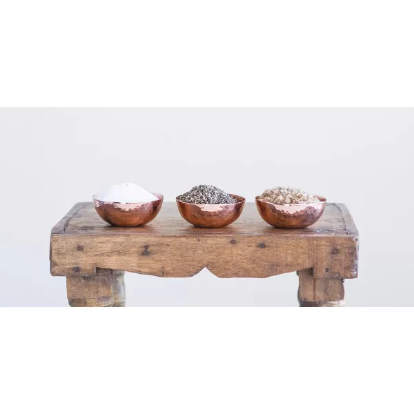 imageCreative CoOp Hammered Metal Pinch Pot with Copper Finish