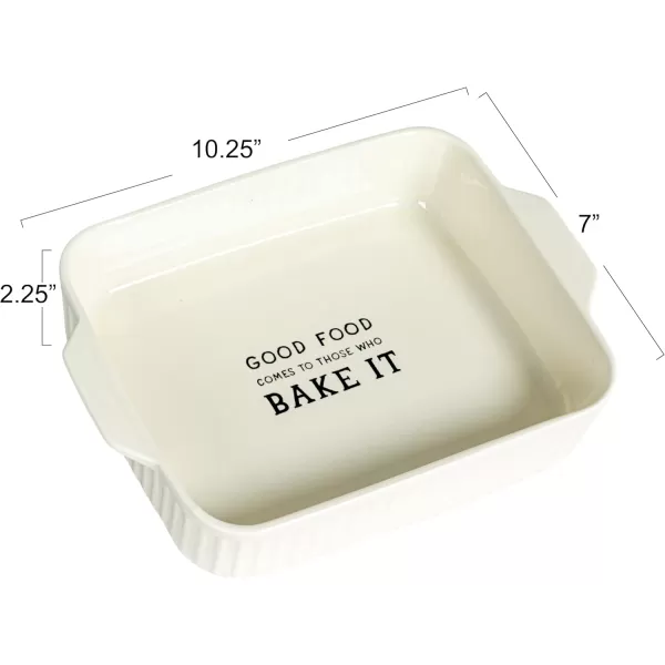 imageCreative CoOp Inspirational Brew Stoneware Coffee Mug Set White and Black Set of 6Baking Dish