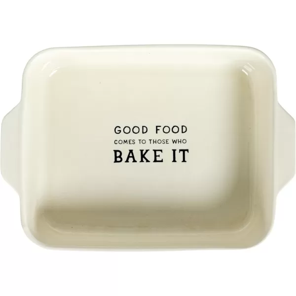 imageCreative CoOp Inspirational Brew Stoneware Coffee Mug Set White and Black Set of 6Baking Dish