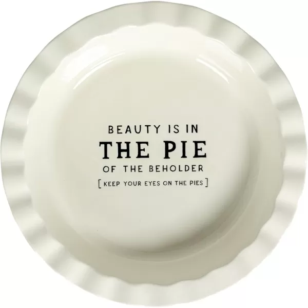 imageCreative CoOp Inspirational Brew Stoneware Coffee Mug Set White and Black Set of 6Pie Dish