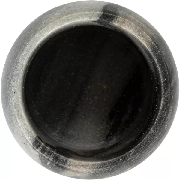 imageCreative CoOp Modern Marble Canister with Wood Lid NaturalGray