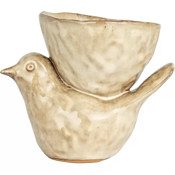 imageCreative CoOp Rustic Stoneware Donkey Bowl BrownBird