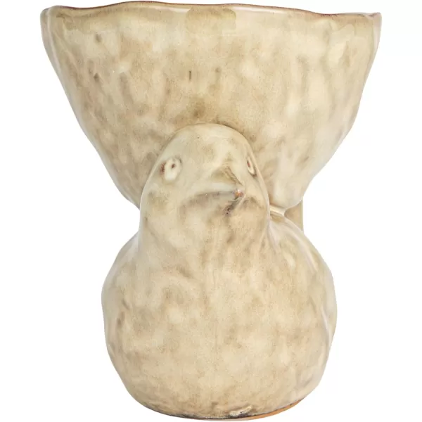 imageCreative CoOp Rustic Stoneware Donkey Bowl BrownBird