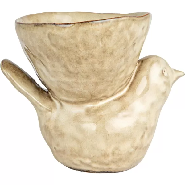 imageCreative CoOp Rustic Stoneware Donkey Bowl BrownBird