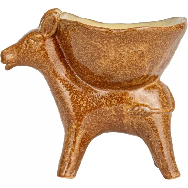 imageCreative CoOp Rustic Stoneware Donkey Bowl BrownDonkey