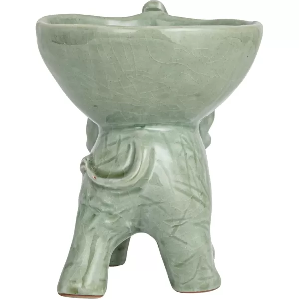 imageCreative CoOp Rustic Stoneware Donkey Bowl BrownElephant