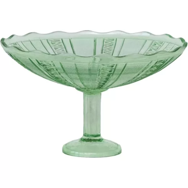 imageCreative CoOp Green Emerald Elegance Glass Food Pedestal Medium