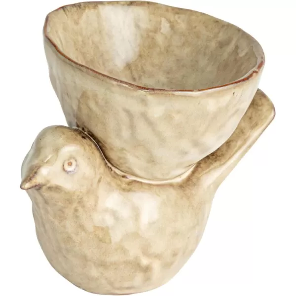 imageCreative CoOp Rustic Stoneware Donkey Bowl BrownBird