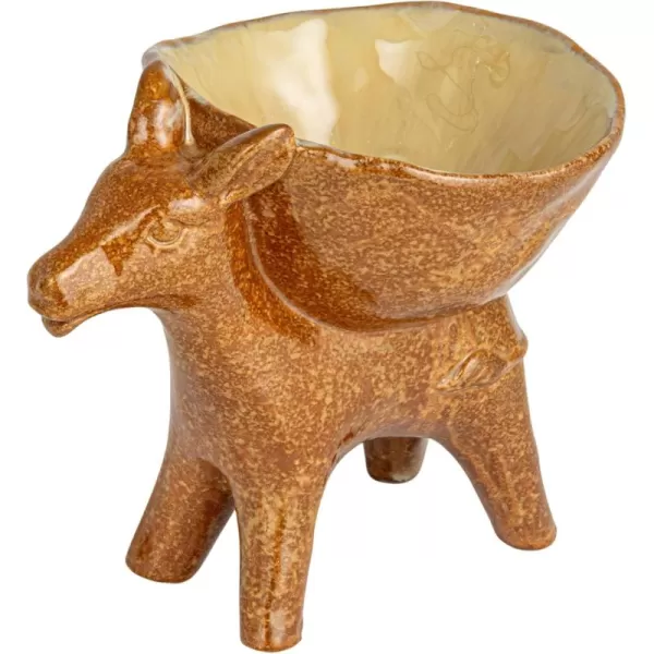 imageCreative CoOp Rustic Stoneware Donkey Bowl BrownDonkey