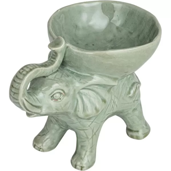imageCreative CoOp Rustic Stoneware Donkey Bowl BrownElephant
