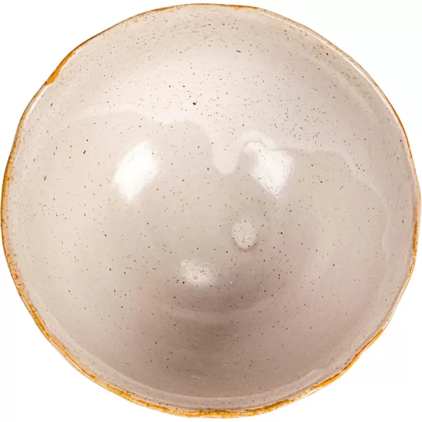 imageCreative CoOp 4 Inches Round Stoneware Dinnerware Set with Reactive Glaze Cream Set of 12 Bowls