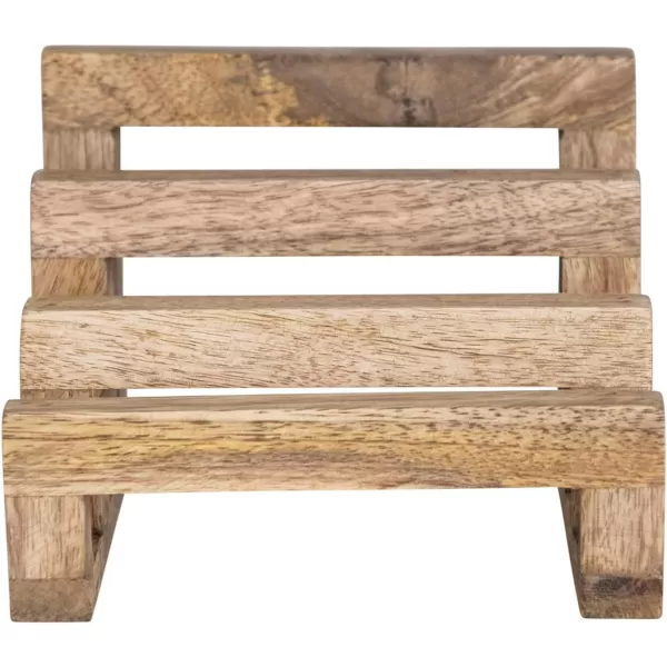 imageCreative CoOp 6 Inches Mango Wood Cutting Board 3 Sections for Kitchen Natural Stand