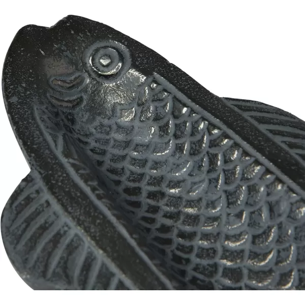 imageCreative CoOp Aluminum Fish Shape Antique Grey Dish Gray