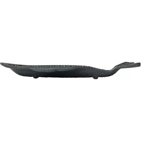 imageCreative CoOp Aluminum Fish Shape Antique Grey Dish Gray