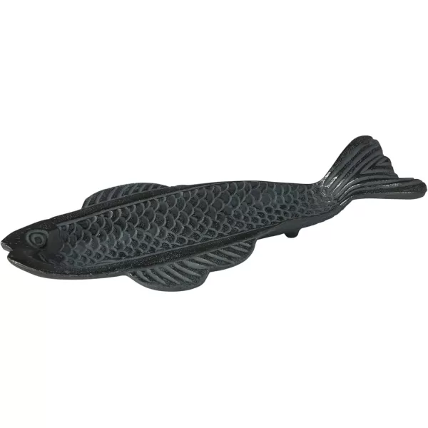 imageCreative CoOp Aluminum Fish Shape Antique Grey Dish Gray