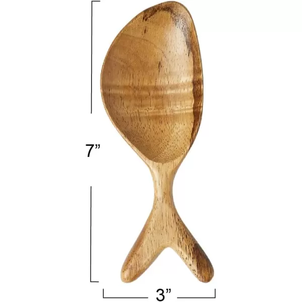 imageCreative CoOp Coastal Fish Shaped Acacia Wood Natural Spoon