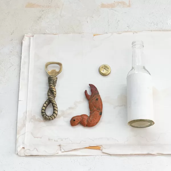 imageCreative CoOp Crab Claw Cast Metal Bottle Opener Red