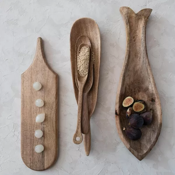 imageCreative CoOp Elongated Wood Handle Natural Spoon