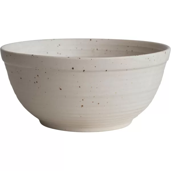 imageCreative CoOp Farmhouse Stoneware White Speckled Glaze Bowl 212 Quart Ivory