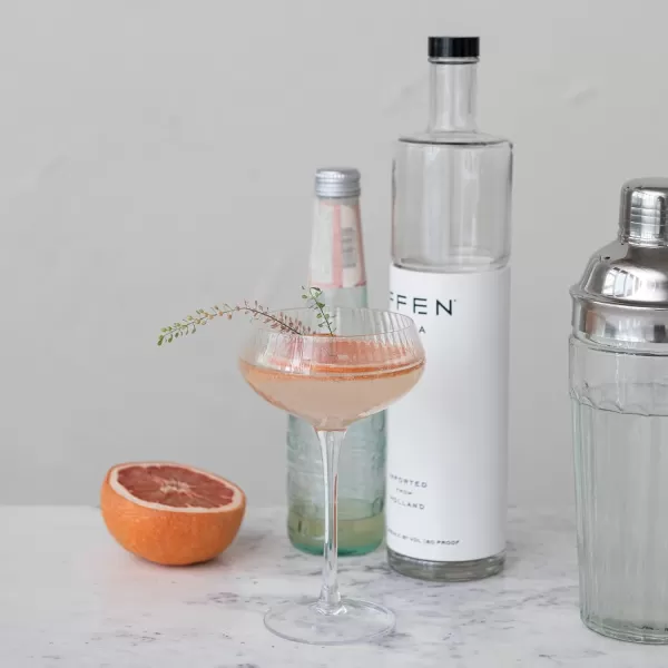 imageCreative CoOp Glass Stainless Steel Lid Clear Cocktail Shaker