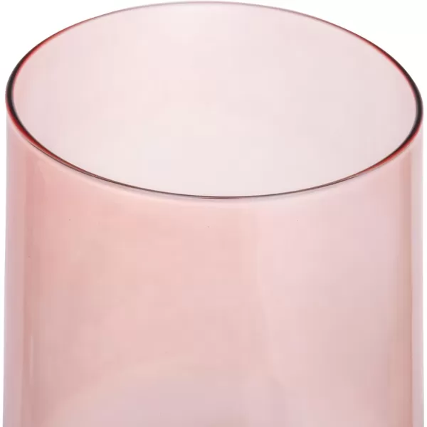 imageCreative CoOp Hand Blown Footed Drinking Glasses 6 Ounces 4 Assorted Colors Glassware MultiGreen  Rose  Teal  Pink