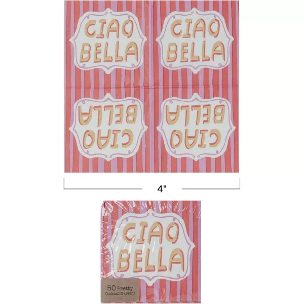 imageCreative CoOp Let The Evening Be Gin Cocktail Napkins MulticolorCiao Bella