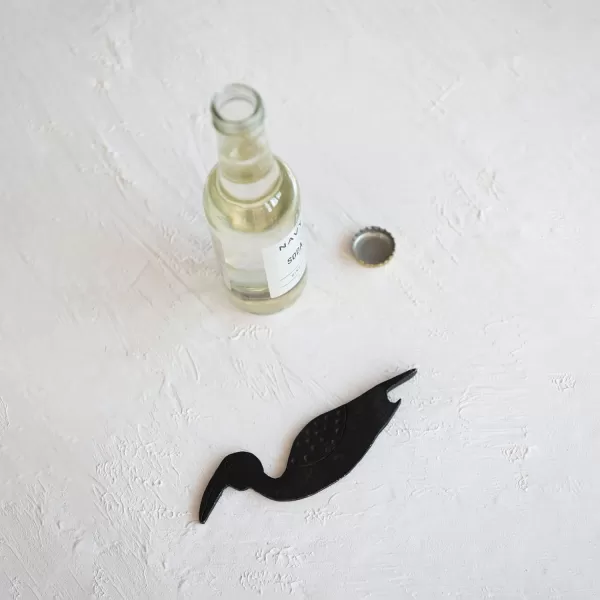 imageCreative CoOp Metal Bird Shaped Black Bottle Opener