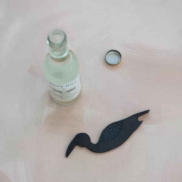 imageCreative CoOp Metal Bird Shaped Black Bottle Opener