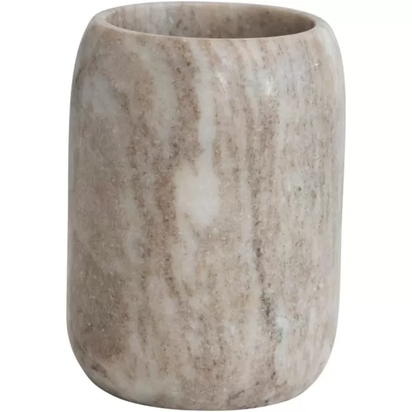 imageCreative CoOp Modern Marble Bottle Holder White Crock Natural