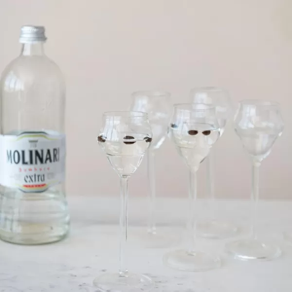 imageCreative CoOp Modern Stemmed Sambuca Glass Clear Glassware