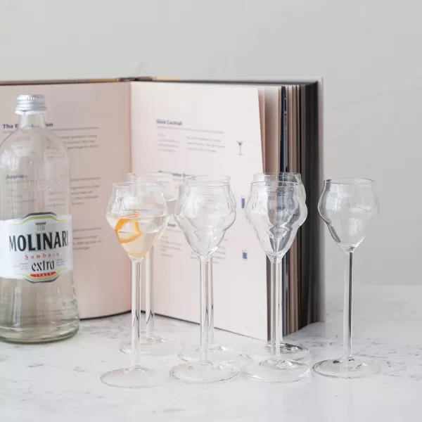 imageCreative CoOp Modern Stemmed Sambuca Glass Clear Glassware
