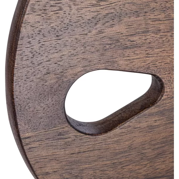 imageCreative CoOp Oval Wood Charcuterie Handle Gray CheeseCutting Board