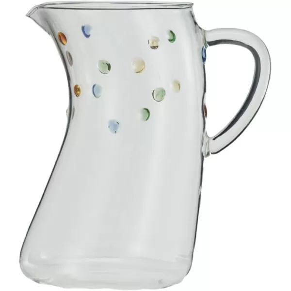 imageCreative CoOp 13 Oz Dotted Borosilicate Glassware Set Multicolor Set of 4Pitcher