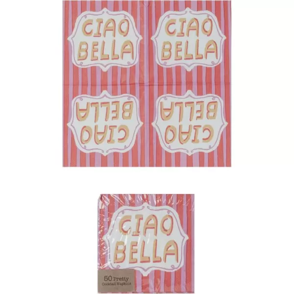 imageCreative CoOp Let The Evening Be Gin Cocktail Napkins MulticolorCiao Bella