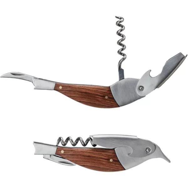 imageCreative CoOp Merbau Wood Bird Bottle Opener NaturalBird