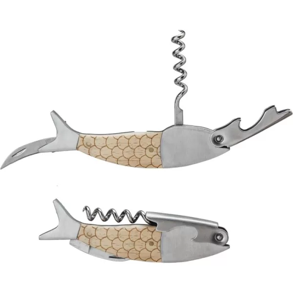imageCreative CoOp Merbau Wood Bird Bottle Opener NaturalFish