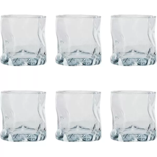 imageCreative CoOp Round Organic Lowball Glass Clear Set of 6