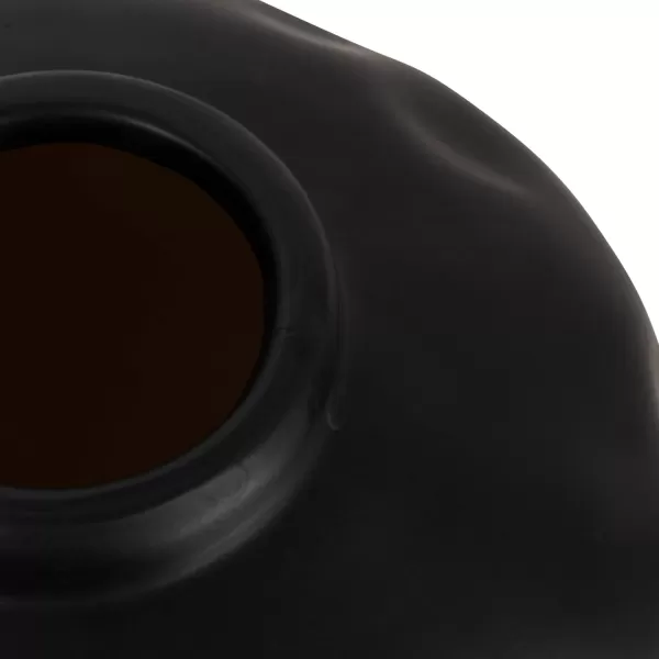 imageCreative CoOp Black Pinched Organic Shape Terracotta Vase MatteBlack