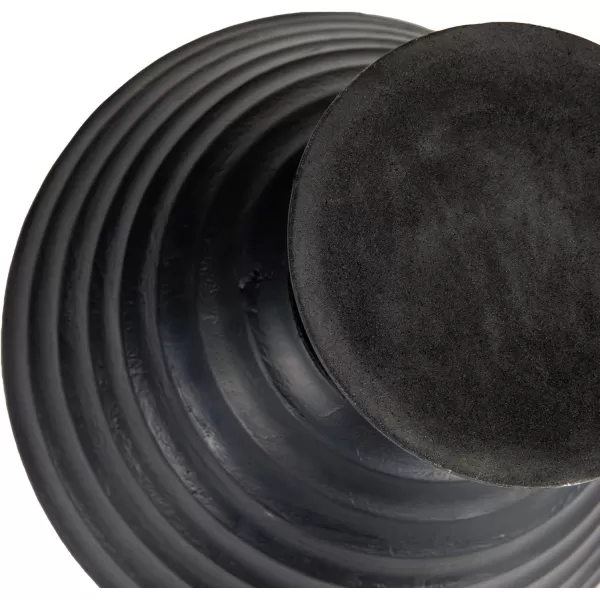 imageCreative CoOp Boho Wood Pedestal Serving Bowl Black FinishBlack