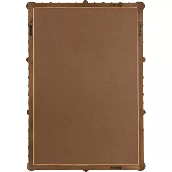 imageCreative CoOp Chic Wood Beaded Dowel Frame Mirror BlackNatural