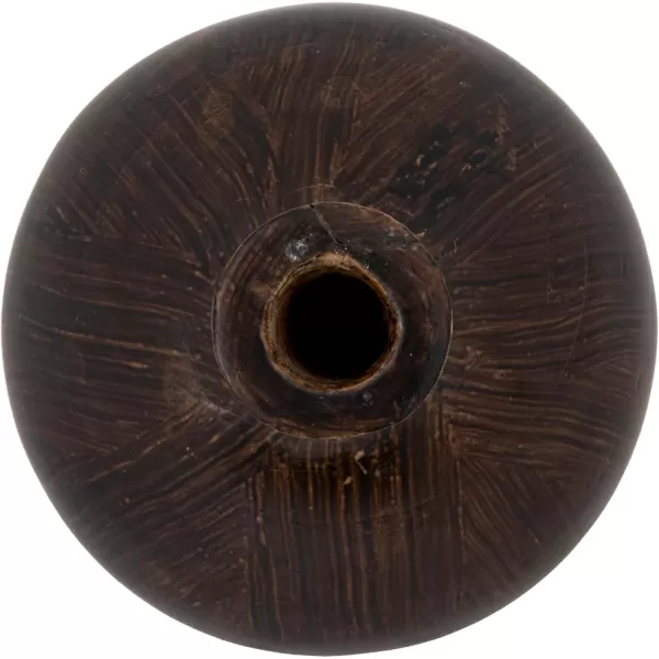 imageCreative CoOp Decorative Paulownia Wood Espresso Finish VaseEspresso Finish