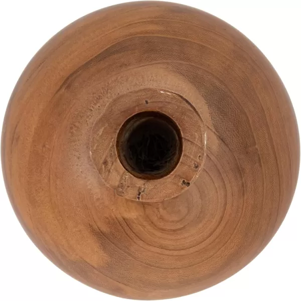 imageCreative CoOp Decorative Paulownia Wood Espresso Finish VaseWalnut Finish