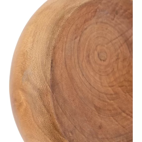 imageCreative CoOp Decorative Paulownia Wood Espresso Finish VaseWalnut Finish