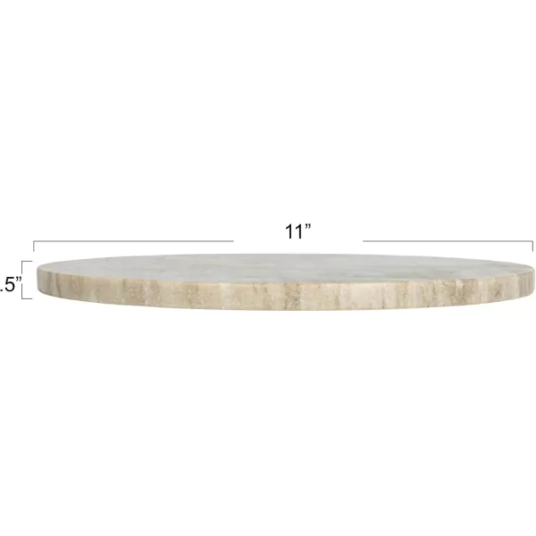 imageCreative CoOp Elegant Marble Round Cheese Board BeigeBeige