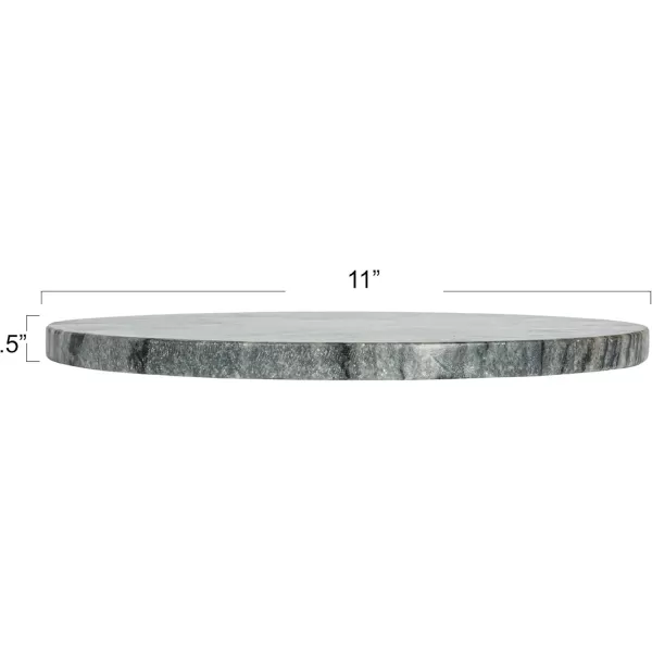 imageCreative CoOp Elegant Marble Round Cheese Board BeigeGray